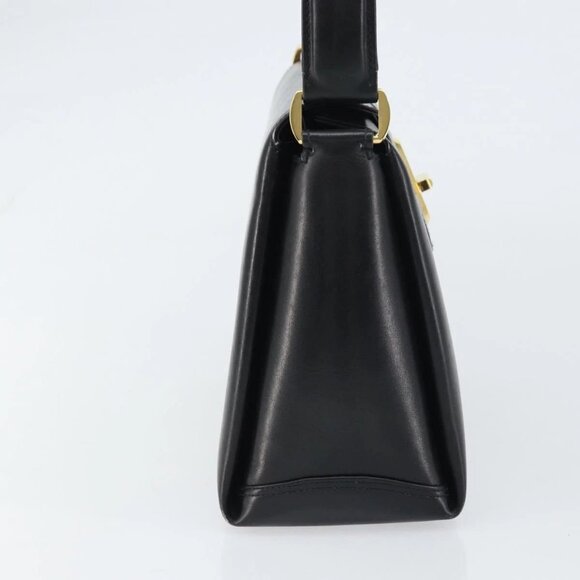 GUCCI Hand Bag Leather Black Gold 406 000 1080 Auth ep12203 - Picture 5 of 15